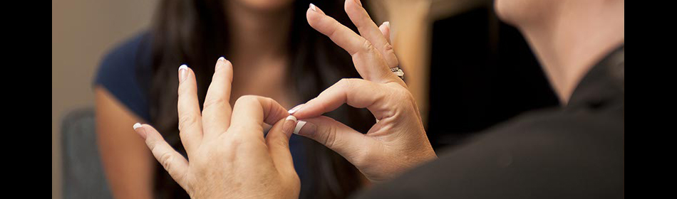 Signing Hands of an Interpreter