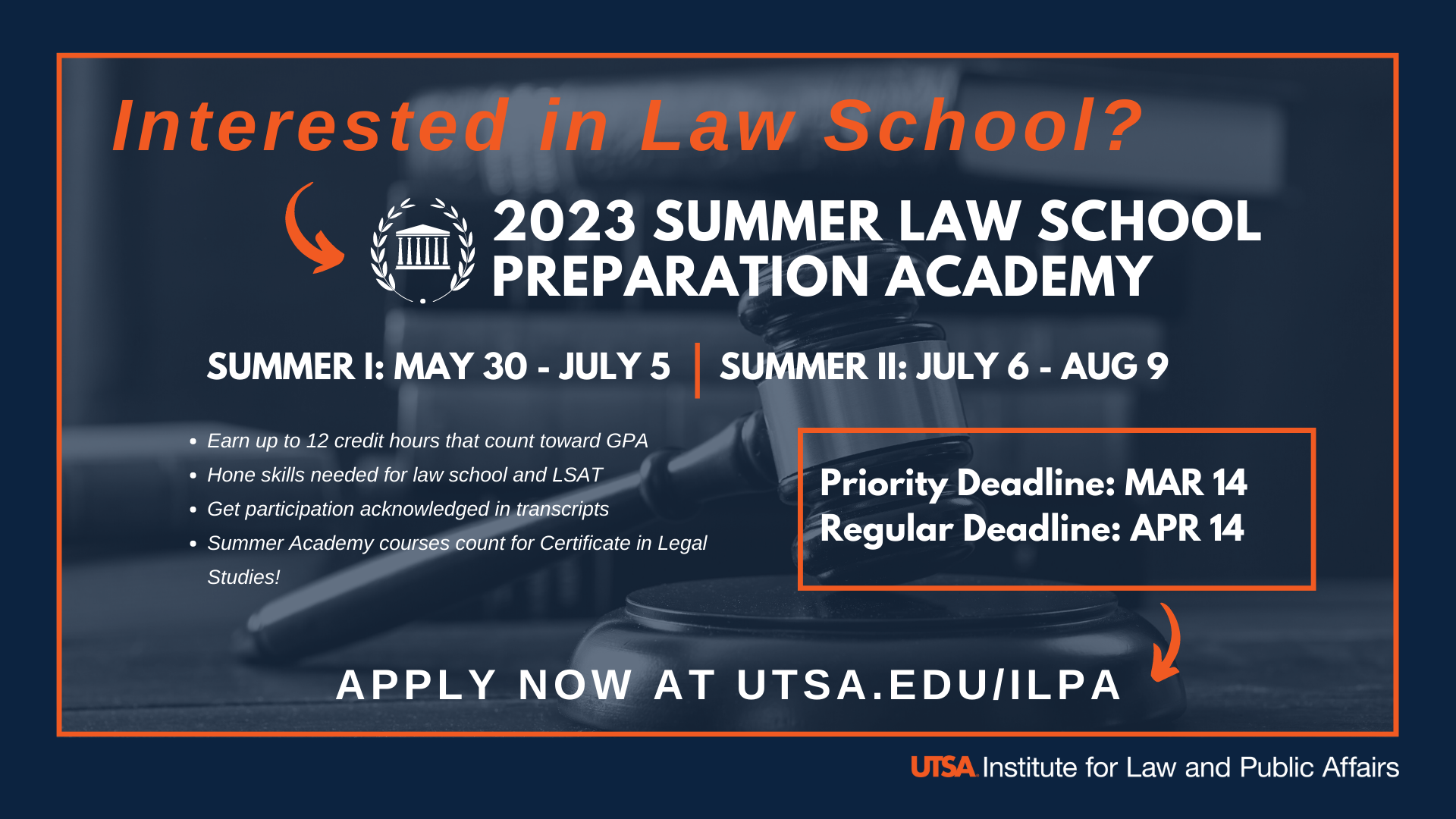 Summer Academy The Institute for Law and Public Affairs UTSA