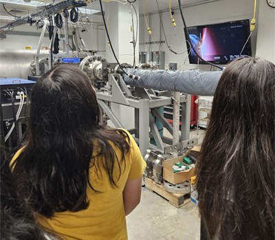 students in Hypersonic lab