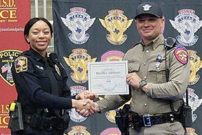 Officer Martika Johnson makes department history as first female motor officer