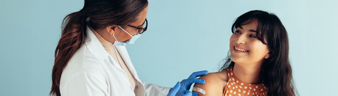 Vaccination Clinic web page header