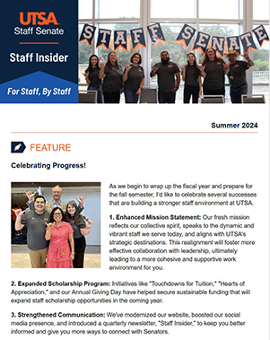 Staff Insider Newsletter image