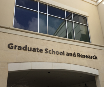 The Plaza Norte Building has been renamed the Graduate School and Research Building